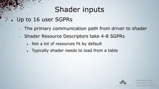 Low-level Shader Optimization for Next-Gen and DX11 by Emil Persson | PPTX