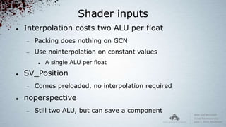 Low-level Shader Optimization for Next-Gen and DX11 by Emil Persson | PPTX