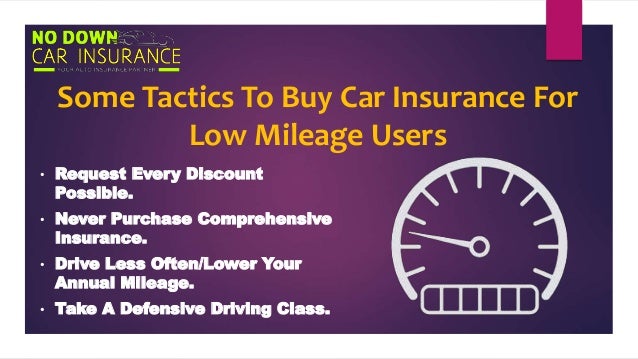 low mileage car insurance