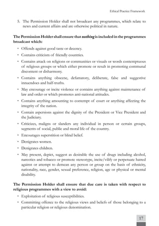 Ethical Practice Guidelines for Community Radio Stations | PDF