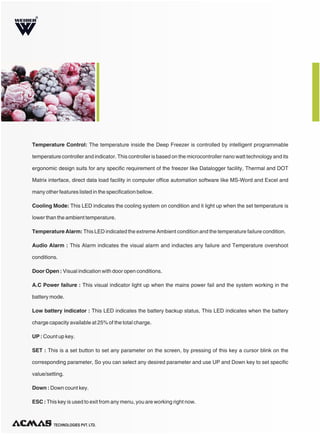 Low temperature-deep-freezer | PDF