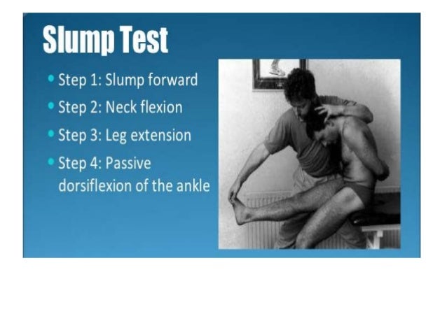 slump test for sciatica