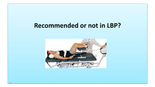 Recommended or not in LBP?
72
 