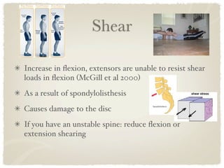 Low back pain ii | KEY