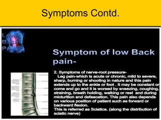 Symptoms Contd.
 