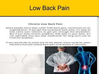 Low Back Pain
 