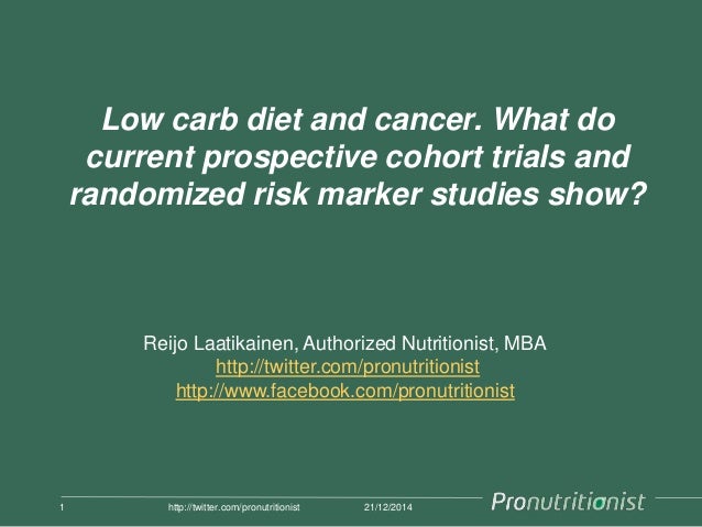 low carb diet and cancer