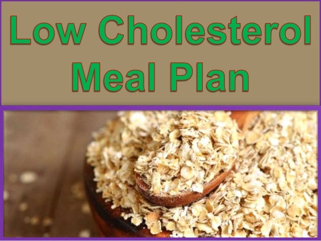 Low Cholesterol Meal Plan