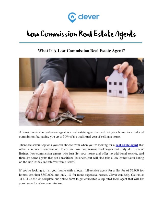 Low Commission Real Estate Agents