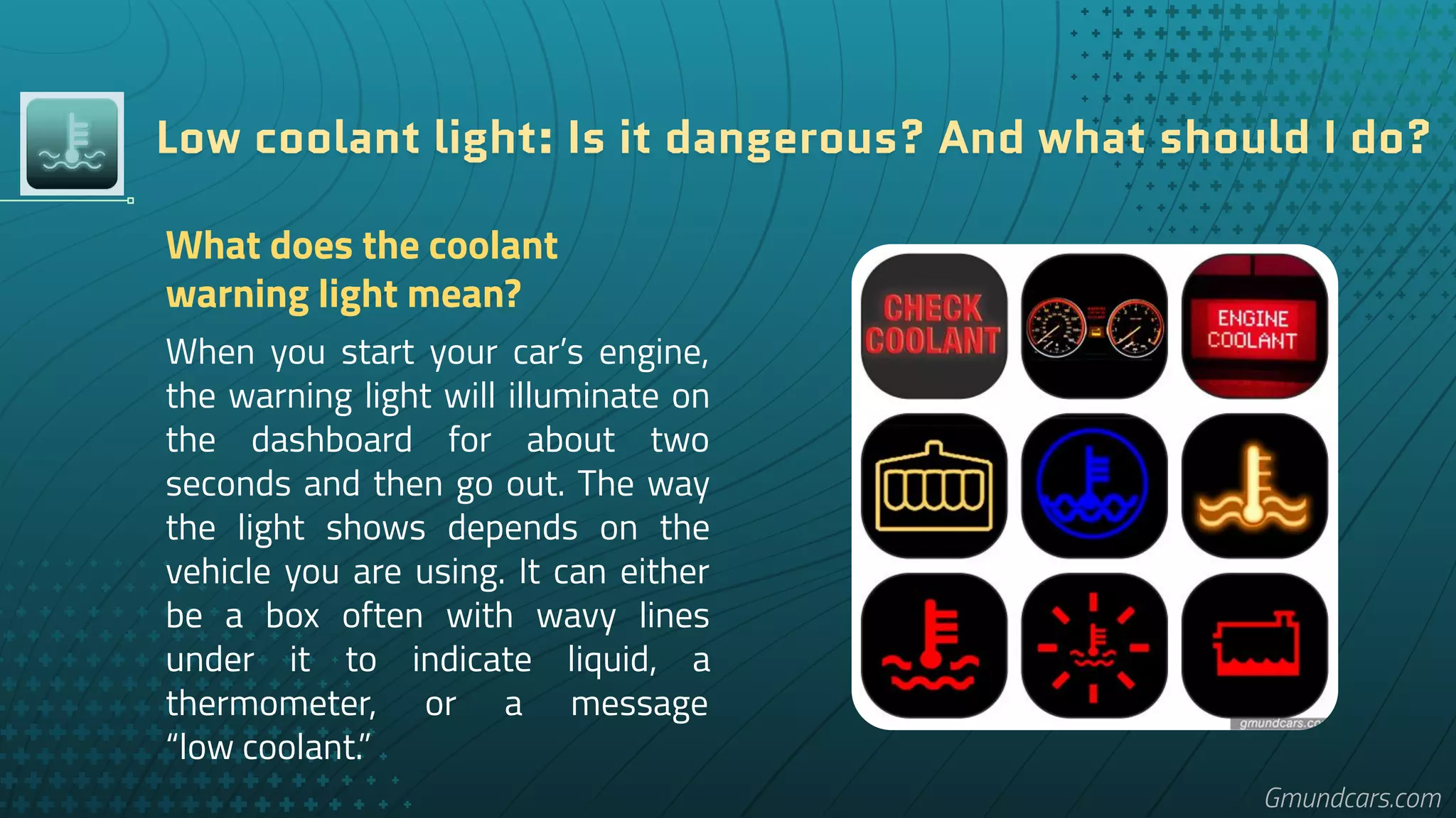 Low Coolant Light PPT