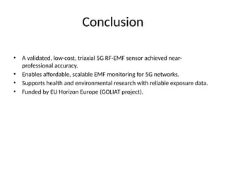 Low_Cost_5G_RF_EMF_Sensor_Presentation.. | PPTX
