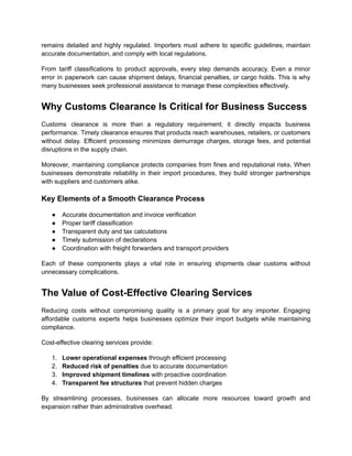 Low Cost Clearing Agent UAE_ Streamline Your Imports Today.pdf
