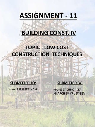 Low cost puneet | PPTX