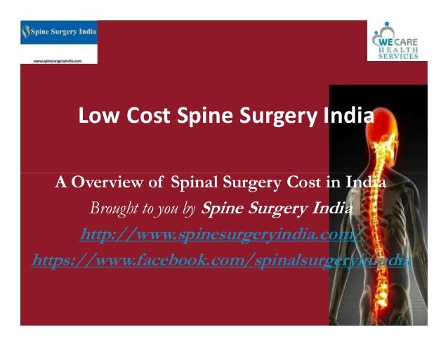 Low cost spine surgery india