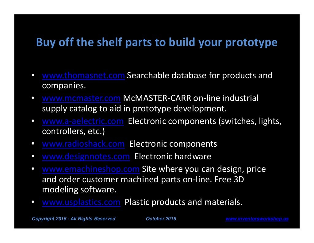 Low cost ways to prototype your invention