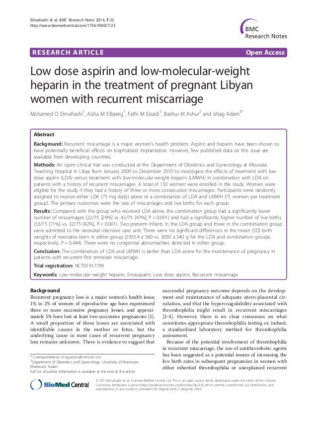 Role Of Aspirin In Recurrent Pregnancy Loss PregnancyWalls