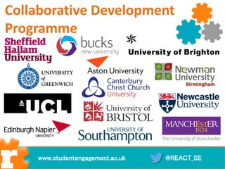 Collaborative Development
Programme
@REACT_SEwww.studentengagement.ac.uk
 