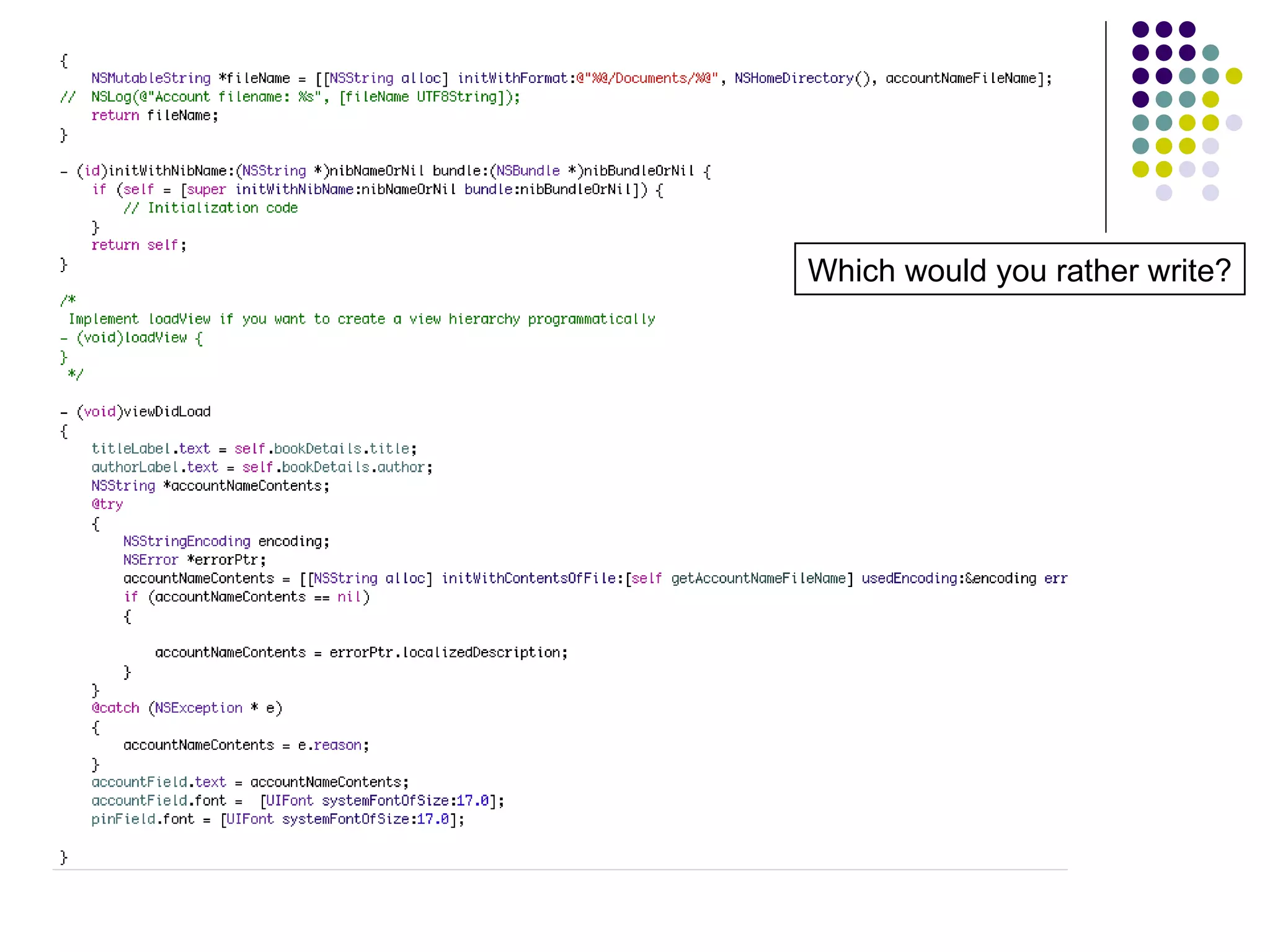 Which would you rather write? 