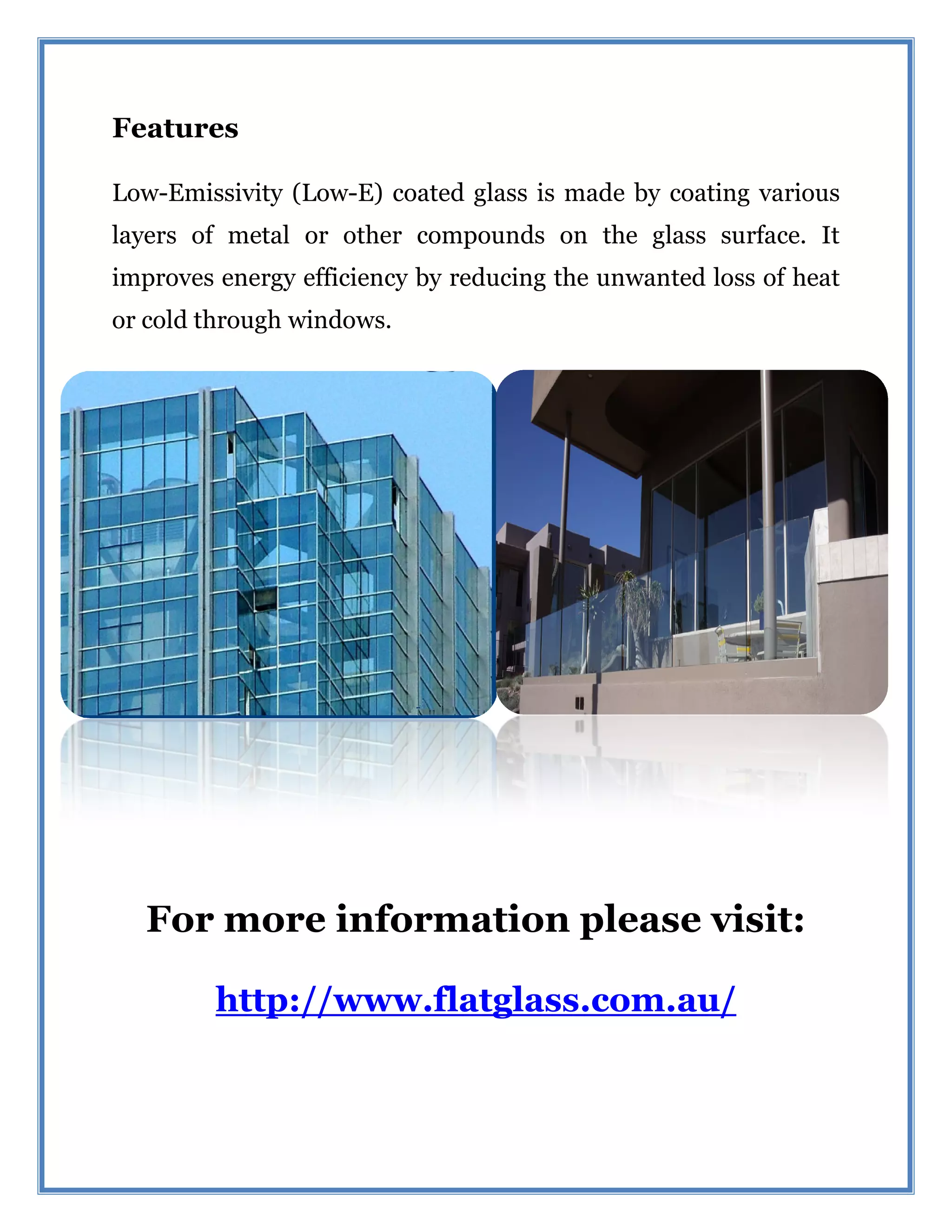 Gallery Detail: Low E Glass