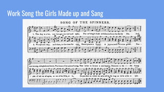 Work Song the Girls Made up and Sang
 