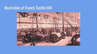 Illustration of French Textile Mill
 