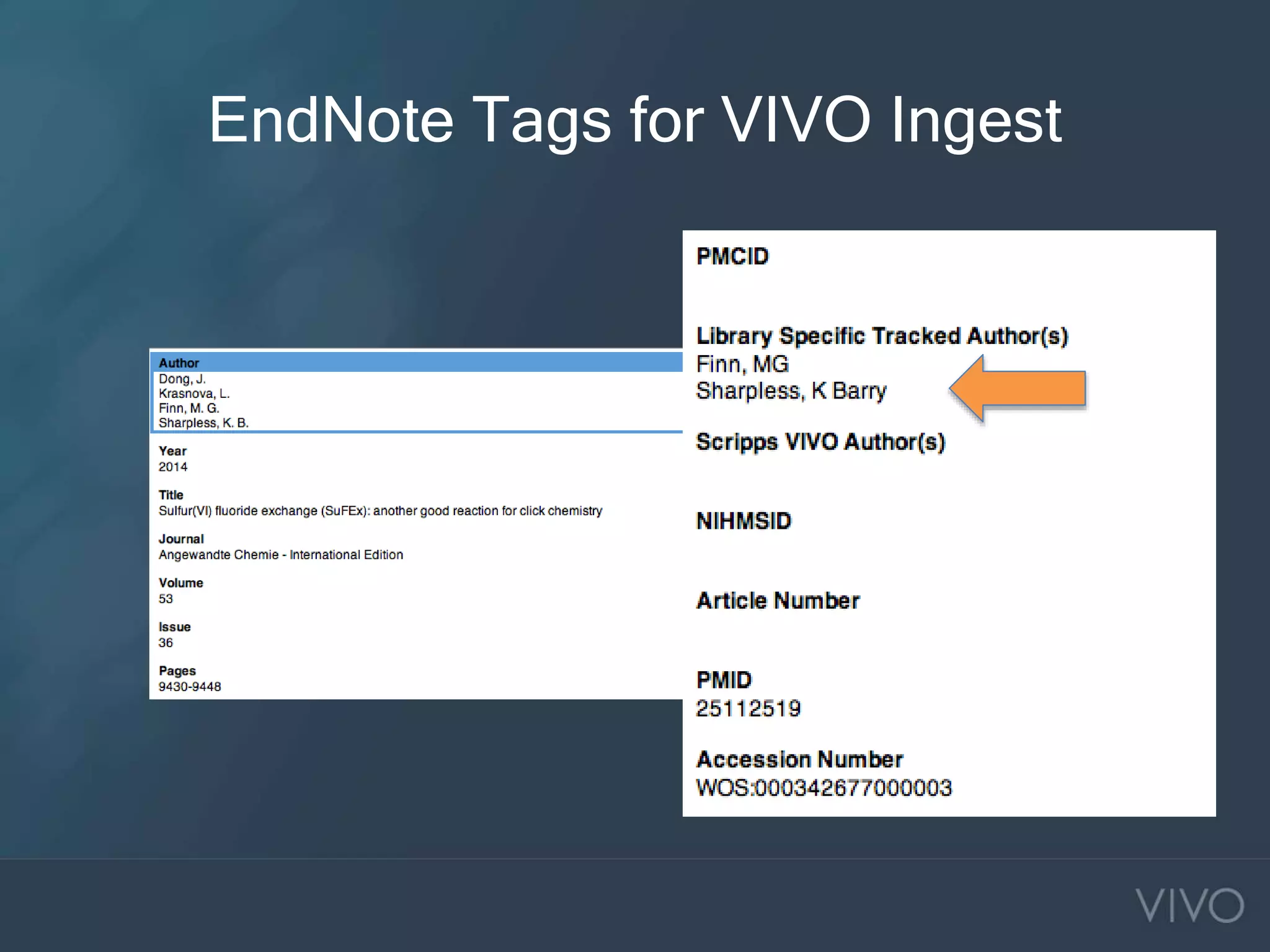 EndNote Tags for VIVO Ingest
 