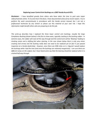 Lower control arm bushings PDF