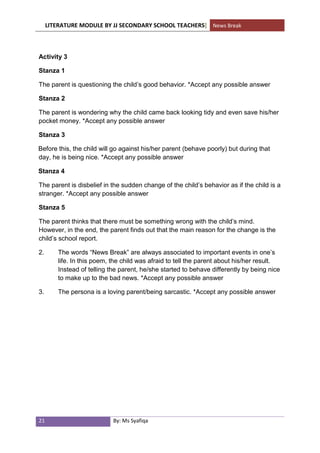 Writing Module For Lower Form Lower form | PDF