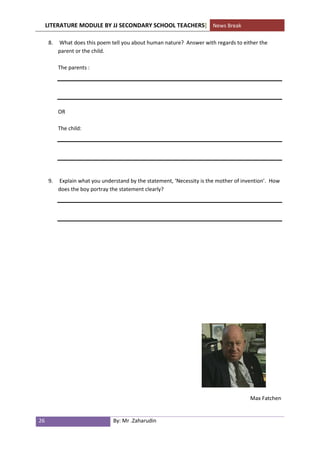 Writing Module For Lower Form Lower form | PDF