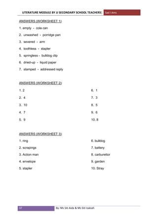 Writing Module For Lower Form Lower form | PDF