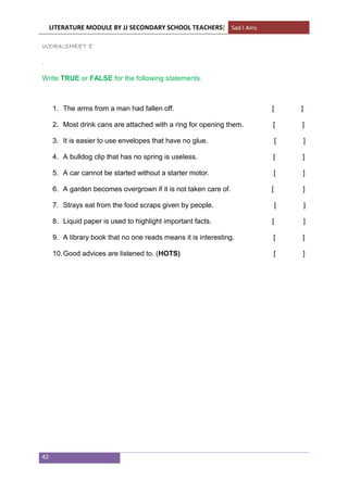 Writing Module For Lower Form Lower form | PDF