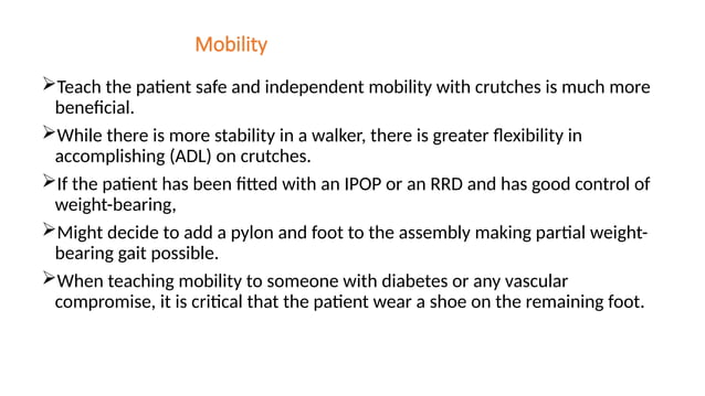 LOWER LIMB AMPUTATION Amputation is the surgical removal of a limb or ...