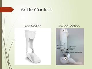 Ankle Controls
Free Motion Limited Motion
 
