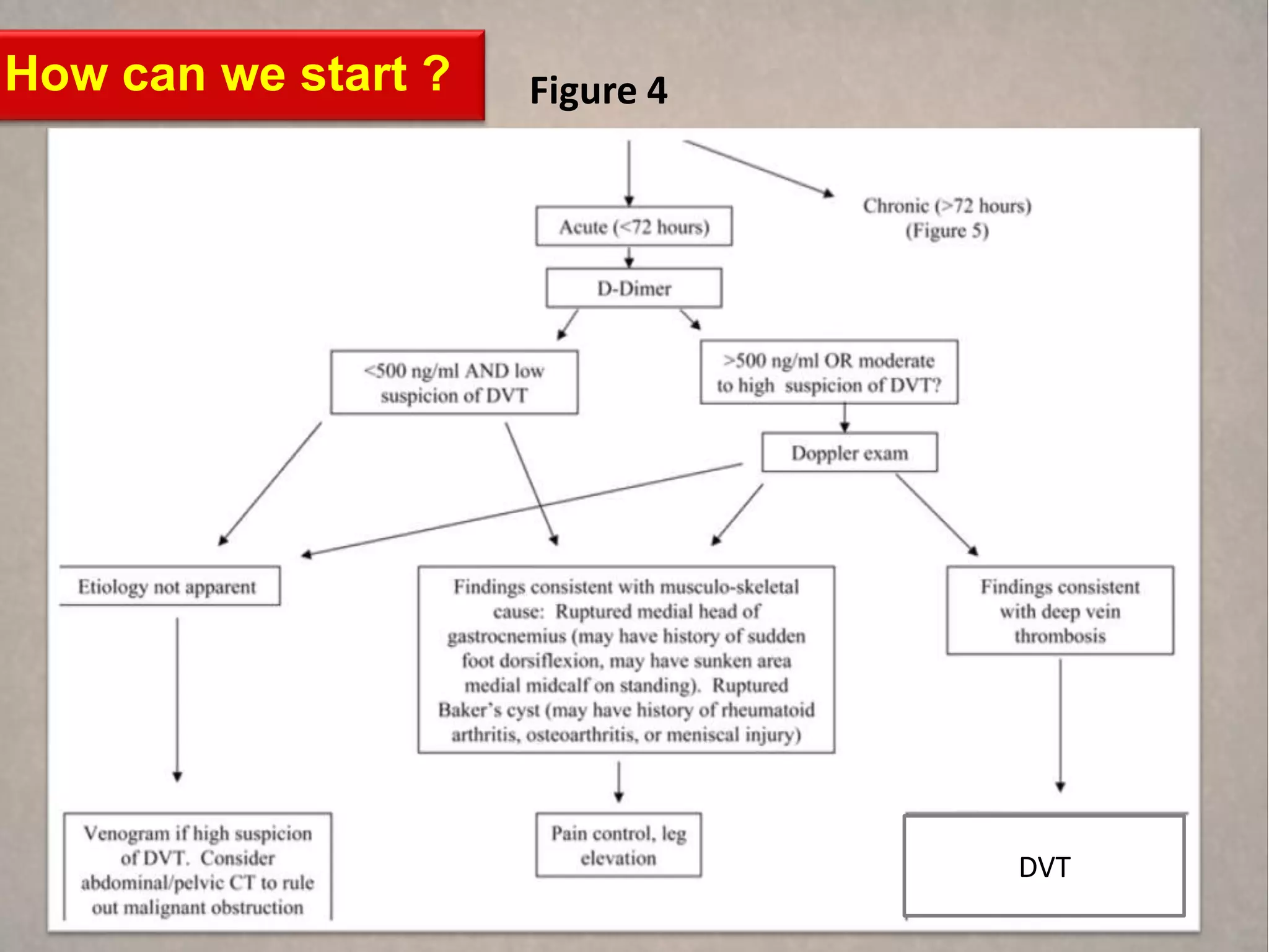 How can we start ?   Figure 4




                                DVT
 