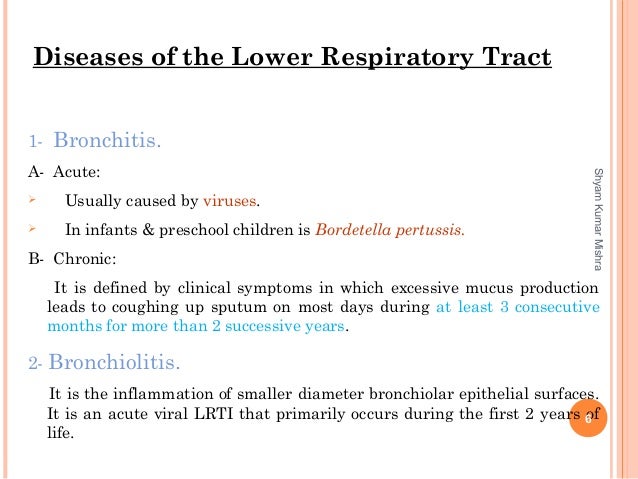 Laboratory diagnosis of Lower respiratory tract infection 