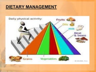 DIETARY MANAGEMENT
 
