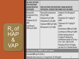 12/21/2022 18
Rx of
HAP
&
VAP
 