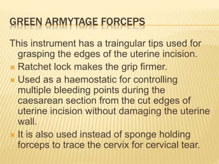 Lower segmental caesarian section tray | PPTX