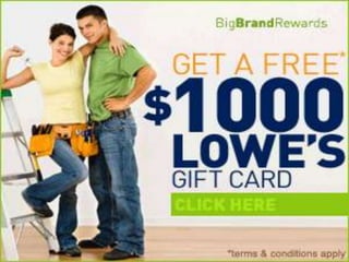Lowes Gift Card 
