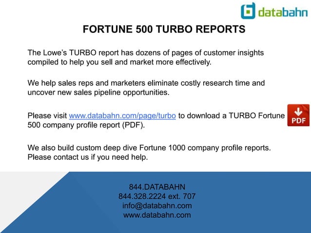 7 keys to open doors at Lowe's | PPT