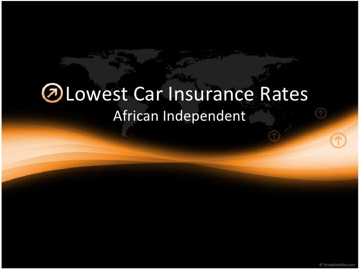Lowest car insurance rates South Africa