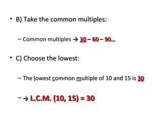Lowest common multiple of a number | PPS | Physics | Science