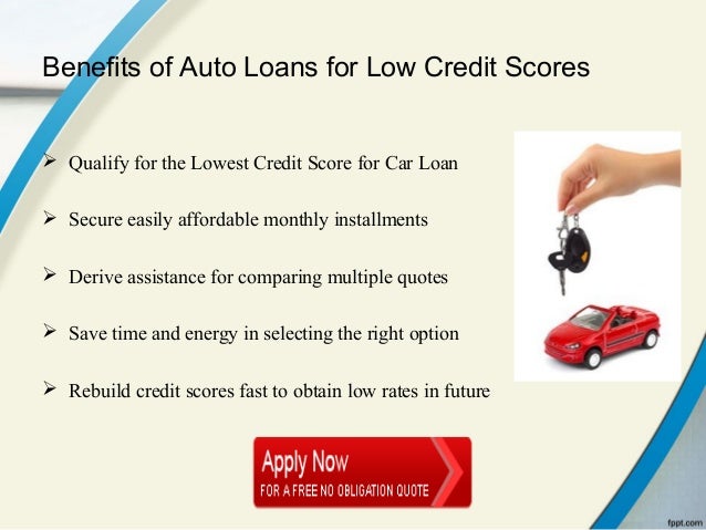 credit score to qualify for car loan
