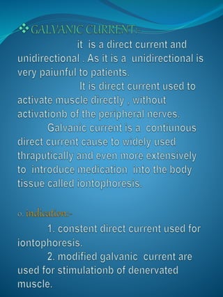 Low frequency current complete details.