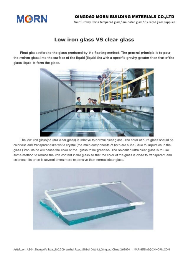Low iron glass vs clear glass