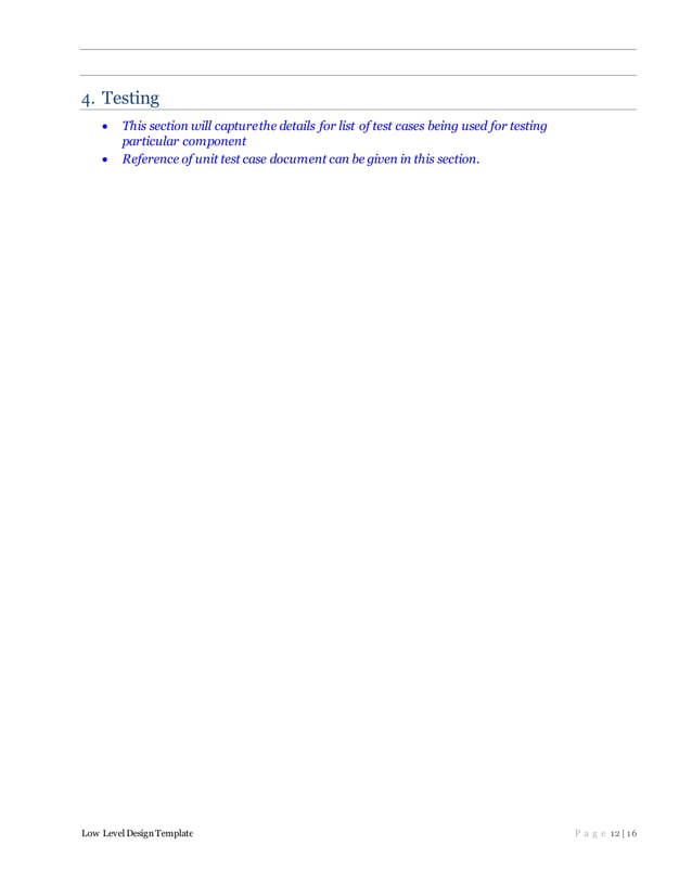 Low level design template (1) | DOCX | Web Development | Internet