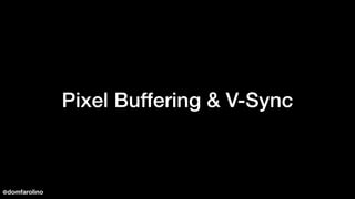Pixel Buffering & V-Sync
@domfarolino
 
