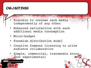 objectives


 • Possible to consume each media
   independently of any other
 • Enhanced satisfaction with each
   additio...