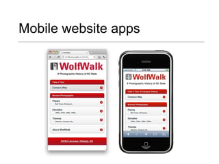 Mobile website apps 