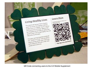 Untitled Image Layout QR Code connecting users to the 4-H Mobile Supplement 
